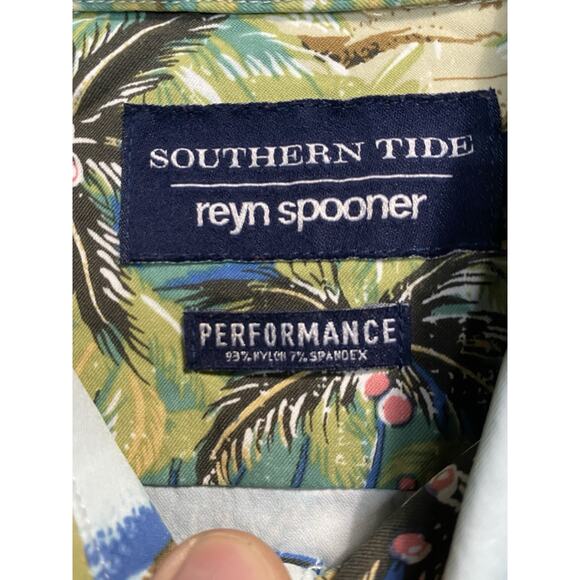 Southern Tide Reyn Spooner Performance Tropical Hawaiian Shirt XXL - Picture 4 of 8